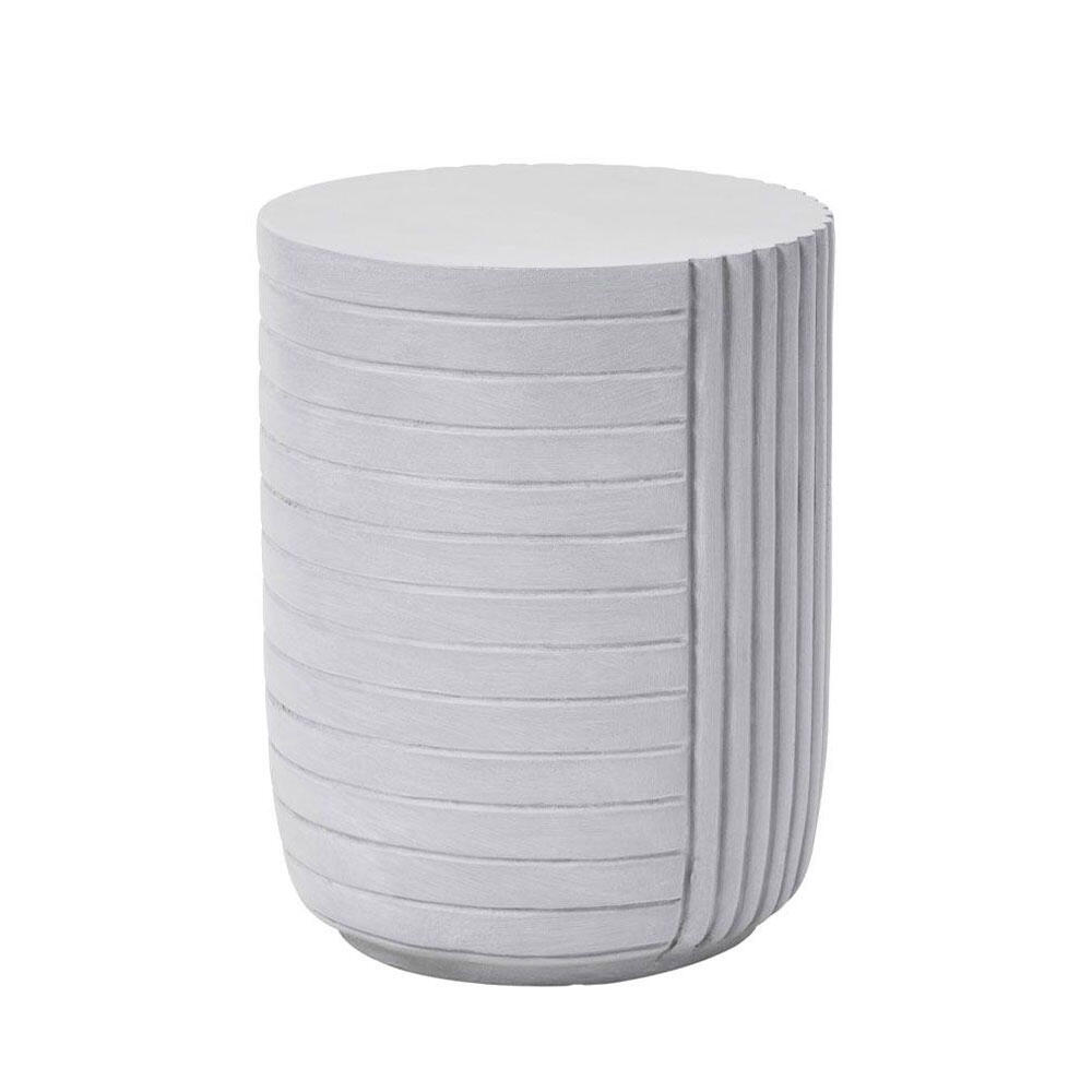 04-1218-StoMB-first-_1 Geometrical 2 Side Table Λευκο 35x35x46cm - Image 1