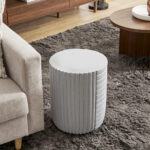 Geometrical 2 Side Table Λευκο 35x35x46cm - Image 2