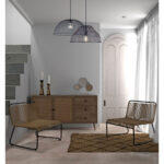 Ammos Μπουφες 3συρταρια Φυσικο Με Rattan 150x39x79cm - Image 2