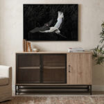 Plegma Μπουφες Sonoma Μαυρο 150x40x82cm - Image 2