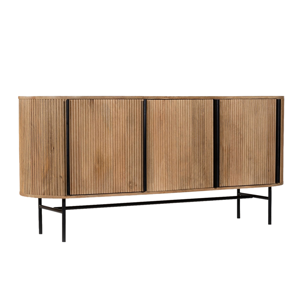 05-0635-qxatl-first-_1 Organic Μπουφες 3πορτες Φυσικο 164x46x75cm - Image 1