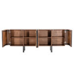 Terra Nova Μπουφες 4πορτες Καρυδι Λευκο Μαρμαρο 180x40x76cm - Image 5