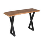 Mingle Κονσολα Καρυδι Μαυρο 120x40x76cm