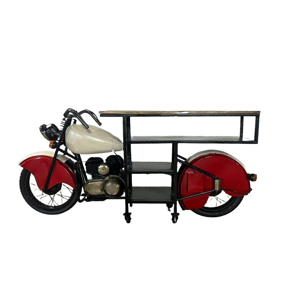05-0802-SMFIw-first-_1 Vintage Κονσολα Βιβλιοθηκη Πολυχρωμο 225x64x99cm - Image 1