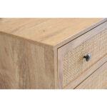 Ammos Κομοδινο 2συρταρια Φυσικο Με Rattan 50x39x54.8cm - Image 6