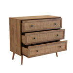 Ammos Κομοτα 3συρταρια Φυσικο Με Rattan 90x39x79cm - Image 4