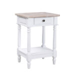 History Κομοδινο Λευκο Φυσικο 46x37x67cm