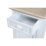 Kimolos Κομοδινο 1πορτα 1συρταρι Λευκο Φυσικο 43x35x71cm - Image 3