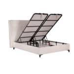 Colombo Κρεβατι Με Αποθηκ. Χωρο (Για Στρωμα 160x200cm) Off White 06-900 Μαυρο 210x170x120cm - Image 2