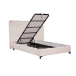 Colombo Κρεβατι Με Αποθηκ. Χωρο (Για Στρωμα 160x200cm) Off White 06-900 Μαυρο 210x170x120cm - Image 3