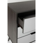 Specchio Συρταριερα 6συρταρια Μαυρο Oak Καθρεπτης 120x39x80cm - Image 4