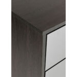Specchio Συρταριερα 6συρταρια Μαυρο Oak Καθρεπτης 120x39x80cm - Image 5