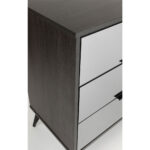 Specchio Συρταριερα 6συρταρια Μαυρο Oak Καθρεπτης 120x39x80cm - Image 6