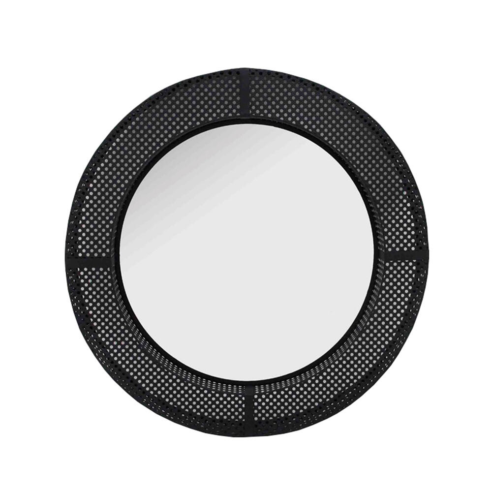 11-0270-yeOO1-first-_1 Canne Καθρεπτης Τοιχου Μαυρο 80x80x7cm - Image 1