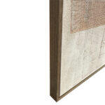 Linee Πινακας Διακοσμητικος Με Κορνιζα 80x120x4cm Καμβας Εκαι Γκρι Ανοιχτο Ξυλο - Image 3
