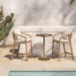 Terrazzo Σκαμπο Bar Φυσικο 56x68x97.5cm - Image 2