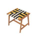 Verano Σκαμπο Multicolor Φυσικο 45x40x40cm - Image 6