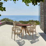 Pompei Τραπεζι Rust Red 120x120x74.5cm - Image 2