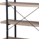 Brick-Urban Βιβλιοθηκη Φυσικο Μαυρο 105x32x140cm - Image 4