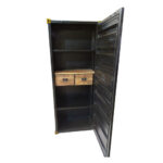 Container Βιβλιοθηκη Ψηλη Μαυρο Χρυσο Rusty 61x40x177cm - Image 2