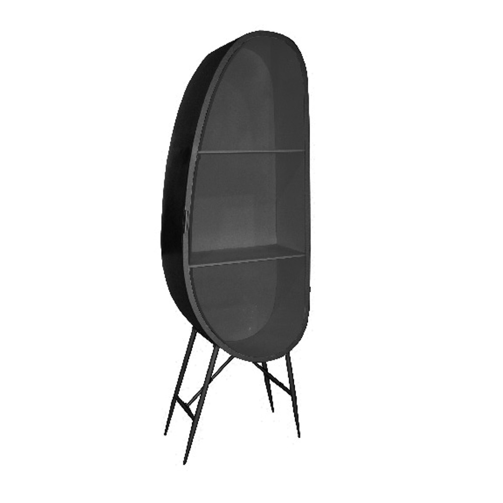 24-0736-QZDti-first-_1 Uovo Βιβλιοθηκη Μαυρο 68x38.8x201.5cm - Image 1