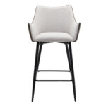 Malone Σκαμπο Bar Beige Λαδι 38x51x96cm - Image 2