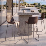 Nuevo XL Σκαμπο Bar Καφε Antique Washed Μαυρο 47x57x100cm - Image 2