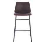 Nuevo XL Σκαμπο Bar Καφε Antique Washed Μαυρο 47x57x100cm - Image 3