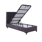 Piano Κρεβατι Με Αποθηκ. Χωρο (Για Στρωμα 90x200cm) Γκρι 07-780 207x97x115cm - Image 4