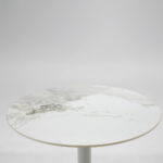 Uno Τραπεζι Beige Με Οψη Μαρμαρου Γκρι 80x80x74cm - Image 3