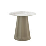 Vellum Τραπεζι Beige Με Οψη Μαρμαρου 80x80x76.5cm