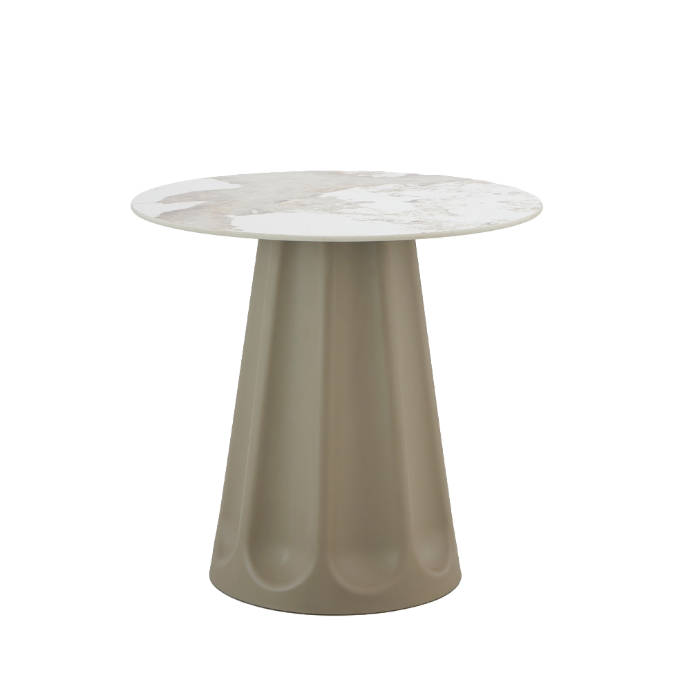 52-0026-XsknG-first-_1 Vellum Τραπεζι Beige Με Οψη Μαρμαρου 80x80x76.5cm - Image 1