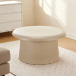 Rivva Coffee Table Sand Beige 70x70x39cm - Image 3