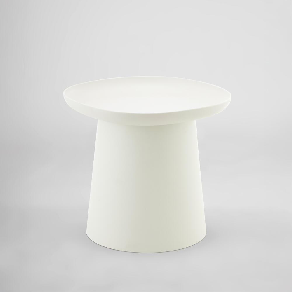 54-0019-MDFfh-first-_1 Plate Coffee Table Off White 50x50x47.5cm - Image 1
