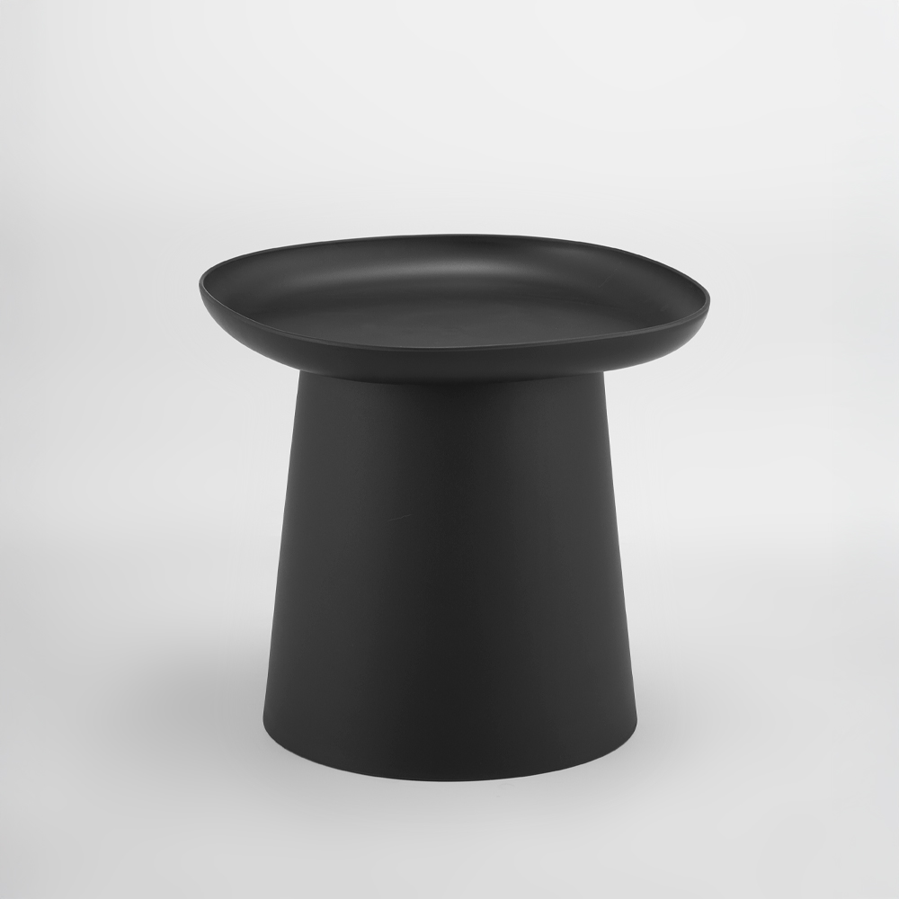 54-0022-ha6cE-first-_1 Plate Coffee Table Μαυρο 50x50x47.5cm - Image 1