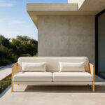Ammos Καναπες Κρεβατι 3θεσιος Off White 196x82x81cm - Image 2