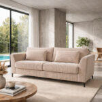 Cocoon Καναπες Κρεβατι 3θεσιος Beige Lincoln 03 208x94x92cm - Image 2