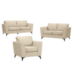 Boel Καναπες 3θεσιος Beige Bergamo 24 200x86x92cm - Image 4