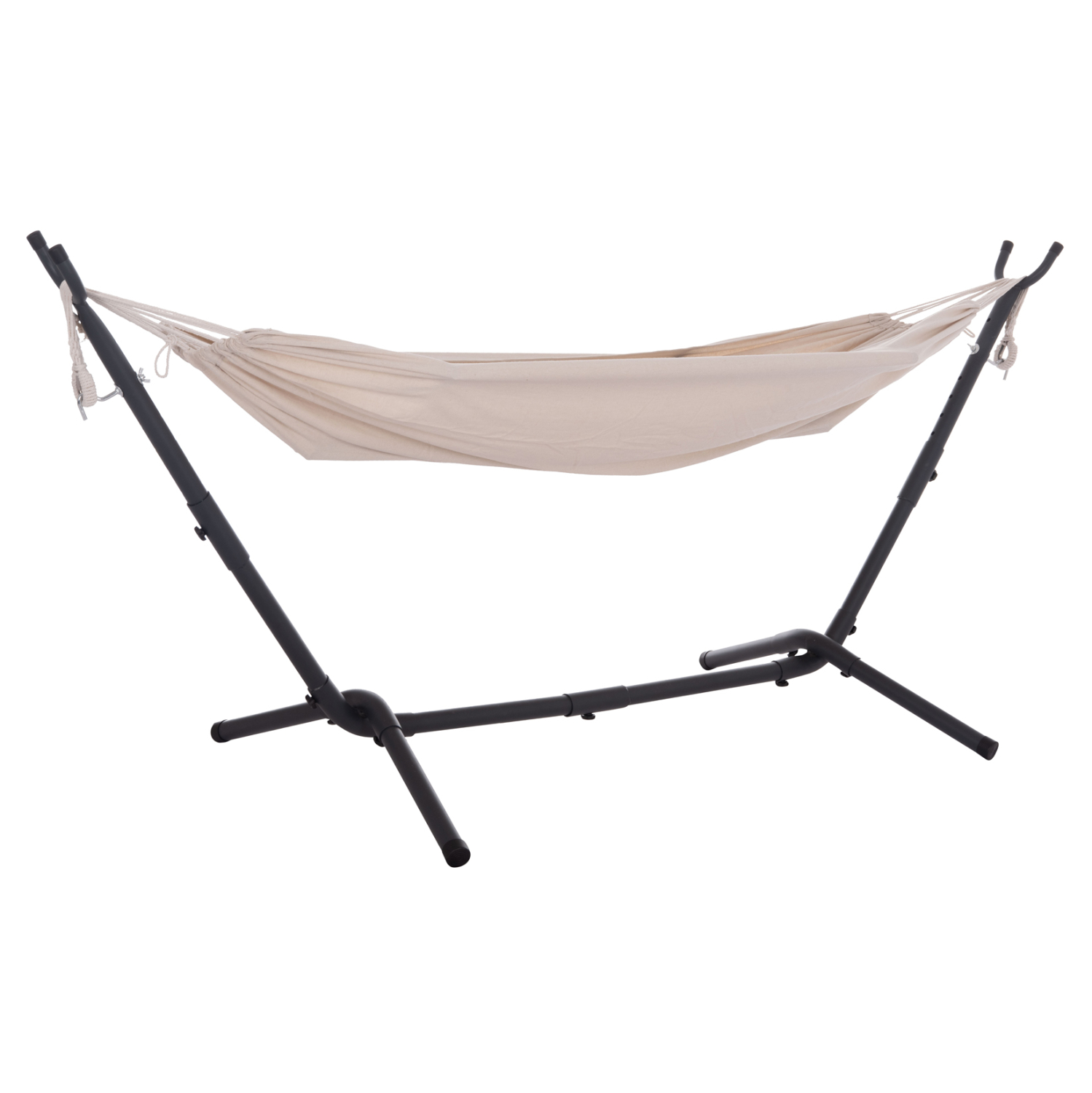 aiora-fb9630402-anthraki-metallikos-skel Αιωρα Crave HM6304.02 Ανθρακι Μεταλλικος Σκελετος--Μπεζ Υφασμα 265x93x105υεκ - Image 1