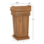 Αναλογιο Εκφωνητη Supreme Honey Oak HM2378 59,5χ40χ111υ Εκ. - Image 2