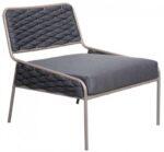 AVG322 Lounge Taupe Καρέκλα Αλουμινίου
