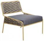 AVG322 Gold Lounge Kαρέκλα Αλουμινίου - Image 2