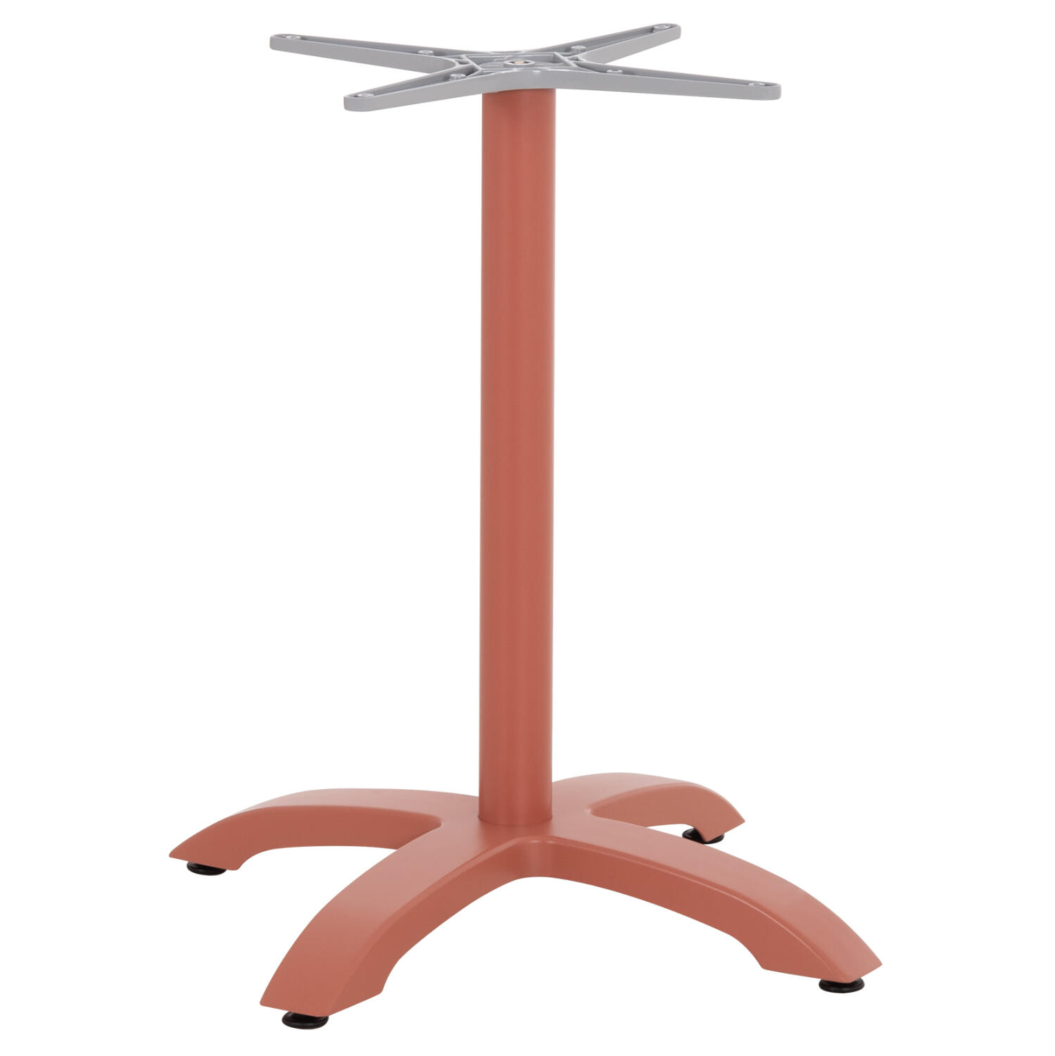 basi-aloyminioy-fb946027-terakota-66x66x Βαση Αλουμινιου HM460.27 Τερακοτα 66x66x72υεκ. Με Σταυρο 48χ48εκ. - Image 1