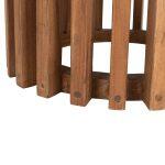 Βαση Bar Stand Εσωτ.χωρου Μες.υψους Στρογγυλη Frantz HM9857.11 Mindi Ξυλο Σε Φυσικο φ40x90υεκ. - Image 8