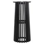 Βαση Bar Stand Εσωτ.χωρου Μες.υψους Στρογγυλη Frantz HM9857.12 Mindi Ξυλο Σε Μαυρο φ40x90υεκ. - Image 3