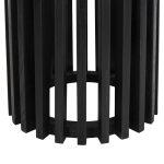 Βαση Bar Stand Εσωτ.χωρου Μες.υψους Στρογγυλη Frantz HM9857.12 Mindi Ξυλο Σε Μαυρο φ40x90υεκ. - Image 7