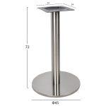 Βαση Inox φ45x72υ Εκ.υψος HM419 - Image 2