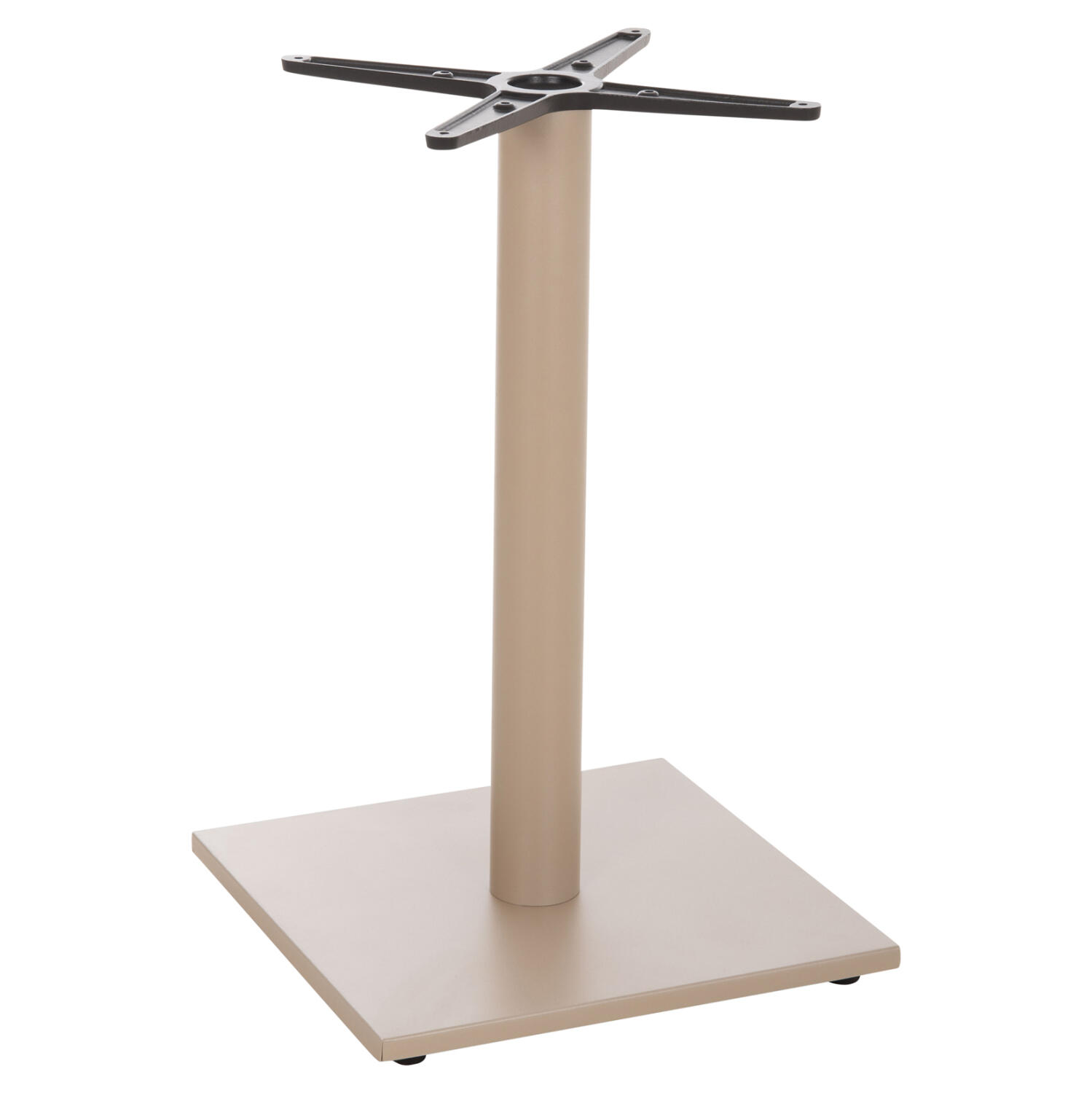 basi-trapezioy-aloyminioy-fb947525-kapoy Βαση Τραπεζιου Αλουμινιου HM475.25 Καπουτσινο 46x46x72υεκ. Σταυρος 46χ46εκ - Image 1