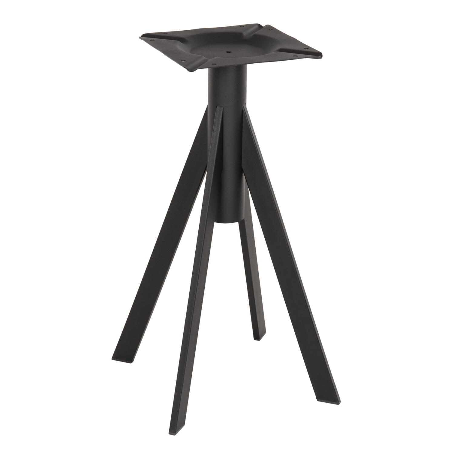 basi-trapezioy-mayri-metalliki-fb95918-3 Βαση Τραπεζιου Μαυρη Μεταλλικη ημ5918 37,5x37,5x73y Εκ. - Image 1