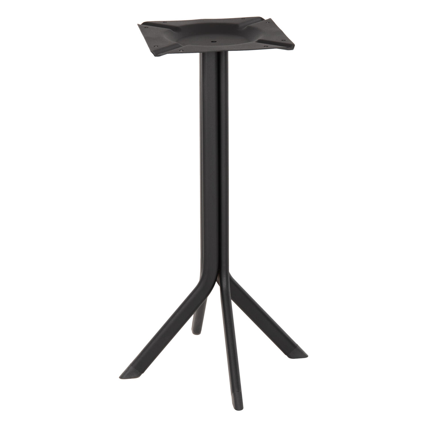 basi-trapezioy-mayri-metalliki-fb95919-3 Βαση Τραπεζιου Μαυρη Μεταλλικη ημ5919 31x31x74y Εκ. - Image 1